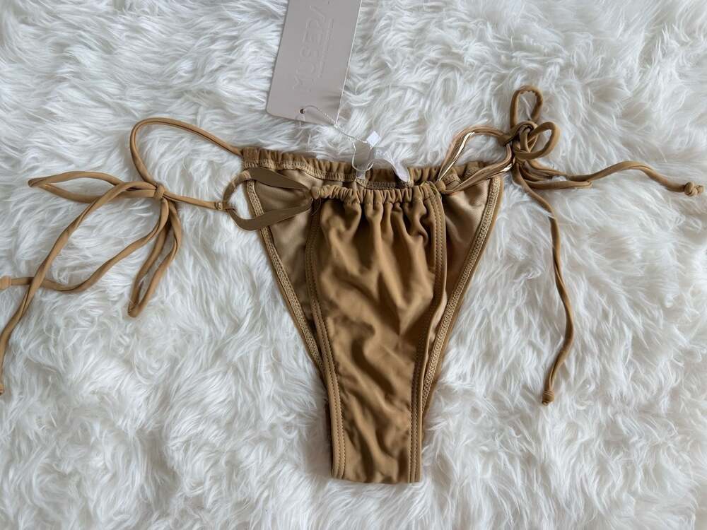 PrettyLittleThing Jade Mix & Match Square Neck Bikini Top US 8 - Picture 4 of 4